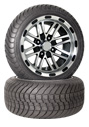 12 inch golf cart wheel and tire