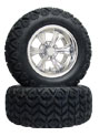 12 inch off road golf cart chrome new era wheel