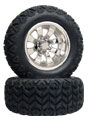 12 inch off road golf cart polished spider wheel