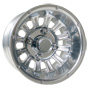 10 inch golf cart polished turbine wheel