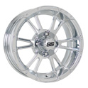 14 inch golf cart wheel chrome ss112