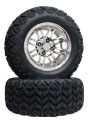 12 inch off road golf cart chrome spider wheel