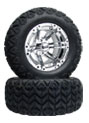 12 inch off road golf cart chrome ss212 wheel