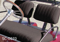 club car seat cover black