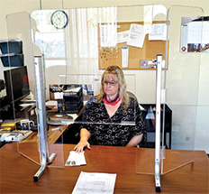 Freestanding Covid Desk Shield